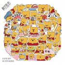 50Pcs Cute Bear Series Sticker Car Skateboard Luggage Suitcase Laptop Home Decor