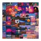50 Sunset Street Scene Skateboard Laptops Sticker
