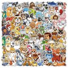 100 Pcs Cute Animals Carton Sticker For Kids Water Bottle Waterproof Vinyl
