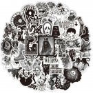 50 Pcs Goth Punk Gothic Demon Stickers For Luggage Laptop Skateboard