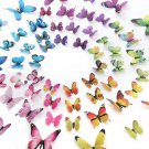 12Pcs 3D Butterfly Wall Stickers Magnetic Decals Home Room Decor Us