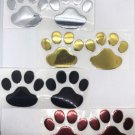 2 Pcs 3D Dog Animal Paw Foot Print Car Decal Sticker