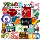 100 Pcs Sticker Developer Programmer Hacker Programming Languages Java