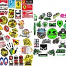 80Pcs Jdm Stickers Pack Helmet Racing Motorcycle Motocross Utv Atv Vinyl Decals