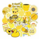 50Pcs Yellow Vsco Girl Stickers Bomb Skateboard Luggage Laptop Decals Pack