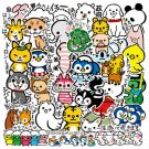 36Pcs Cute Cartoon Animal Stickers Bomb Laptop Skateboard Luggage Decal Pack