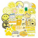 50Pcs Yellow Vsco Stickers Bomb Pack Skateboard Luggage Laptop Fridge Decals