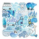 50Pcs Blue Vsco Stickers Bomb Skateboard Laptop Luggage Fridge Vinyl Decals Pack