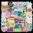 50Pcs Jesus Aphorisms Vinyl Stickers Bomb Laptop Luggage Decals Dope Pack