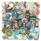 100Pcs Summer Surf Stickers Bomb Vinyl Skateboard Luggage Surfboard Decals