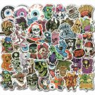 50Pcs Vinyl Horror Stickers Skateboard Graffiti Laptop Luggage Decals Cool