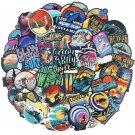 100 Pcs Surfing Stickers Summer Beach Sea Cool Vinyl Stickers