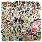 100 Pcs Cute Sexy Girl Anime Sticker Pack For Car Skateboard Laptop Luggage
