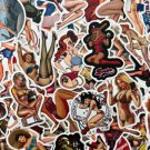 50Pcs Sexy Women Bikini Sexy Waifu Girls Themed Waterproof Stickers Pack