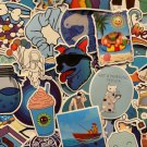 100Pcs Cute Random Kids Blue Themed Waterproof Stickers Pack Notebook