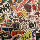 50Pcs Rock N Roll Bands Themed Waterproof Stickers Pack Skateboards Longboards