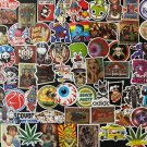 100Pcs Cool Random Skateboard Themed Sticker Luggage Water Bottle Waterproof