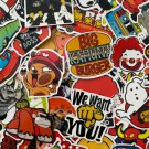 50Pcs Skateboard Stickers Pack Bomb Waterproof Decal Set Skateboard Longboard