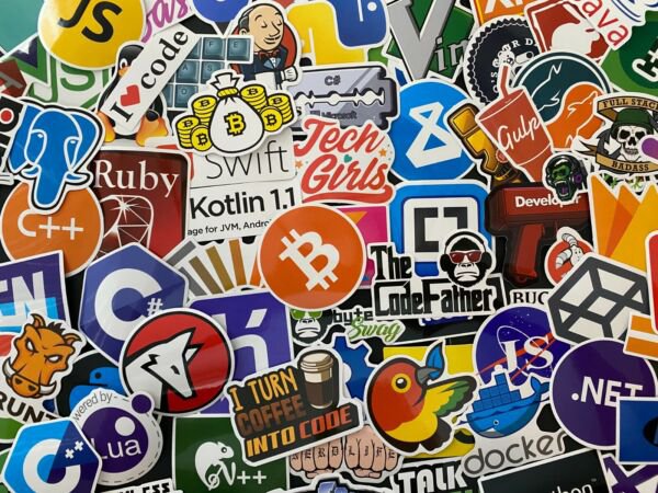 100Pcs Computer Coding Programming Stickers Pack Internet Coding Software Tech