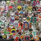 100Pcs Skulls Horror Skateboard Themed Waterproof Stickers Pack