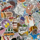 100Pcs Random Funny Cartoon Themed Waterproof Stickers Pack Vinyl Decal