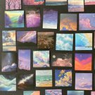 50Pcs Nature Outdoors Scenery Moon Sunset Themed Waterproof Sticker Pack Clouds