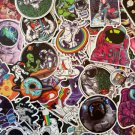50Pcs Cool Space Alien Astronaut Themed Waterproof Stickers Pack Skateboard