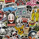 100Pcs Dope Skateboard Random Logos Themed Waterproof Stickers Pack Vinyl Decals