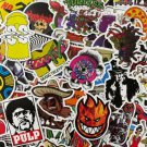 100Pcs Random Brand Logo Decals Themed Waterproof Stickers Pack Skateboards