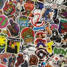 100Pcs Skateboard Random Brand Logos Themed Waterproof Stickers Pack Hydroflask