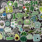50Pcs Green Kids Random Themed Waterproof Stickers Pack