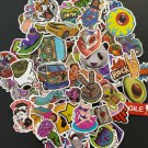 50Pcs Random Cool Skateboard Themed Waterproof Sticker Pack Vinyl Decal Stickers