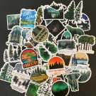 50Pcs Camping Nature Forestry Themed Waterproof Stickers Pack