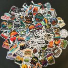 100Pcs Funny Camping Outdoors Themed Stickers Pack Tents Camp