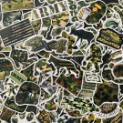 100Pcs Cool Camo Random Themed Waterproof Stickers Pack Skateboard Army Bigfoot