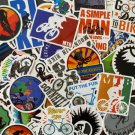 50Pcs Biking Bmx Off Road Dirt Bike Mtb Themed Waterproof Stickers Pack Decals