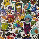 50Pcs Cool Psychedelic Tv Cartoon Themed Waterproof Sticker Pack Mario Simpsons