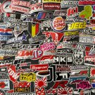 100Pcs Jdm Car Motorcycle Racing Moto Brand Logo Themed Waterproof Stickers Pack