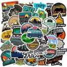 50Pcs Adventure Nature Outdoors Themed Waterproof Stickers Pack Hiking Camping