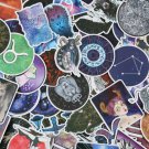 100Pcs Zodiac Star Galaxy Divination Tarot Themed Waterproof Sticker Pack