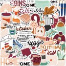 50Pcs Autumn Stickers Vinyl Decals For Phone Water Bottle Guitar Luggage Laptop