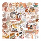 50Pcs Aesthetic Vibe Vinyl Stickers For Guitar Phone Laptop Luggage Water Bottle
