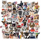 50Pcs Funny Animals Pets Stickers For Laptop Skateboard Luggage Suitcase Guitar