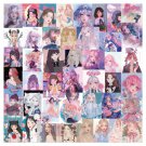 50Pcs Girls Stickers Graffiti Decals For Skateboard Luggage Laptop Guitar Phone