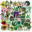 50Pcs Smoking Weed Vinyl Stickers For Skateboard Motorcycle Laptop Luggage Phone