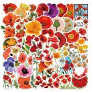 50Pcs Graffiti Flowers Stickers For Guitar Laptop Luggage Car Phone Water Bottle