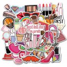 50Pcs Cosmetics Graffiti Stickers Vinyl Decals Phone Laptop Luggage Water Bottle