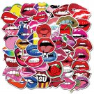 50Pcs Sexy Lips Vinyl Stickers Graffiti For Skateboard Laptop Luggage Motorcycle