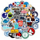 50Pcs Programmer Coding Vinyl Stickers For Laptop Luggage Computer Notebook Wall
