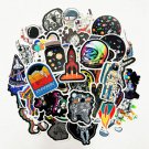 50Pcs Space Astronaut Vinyl Stickers For Laptop Luggage Skateboard Window Wall